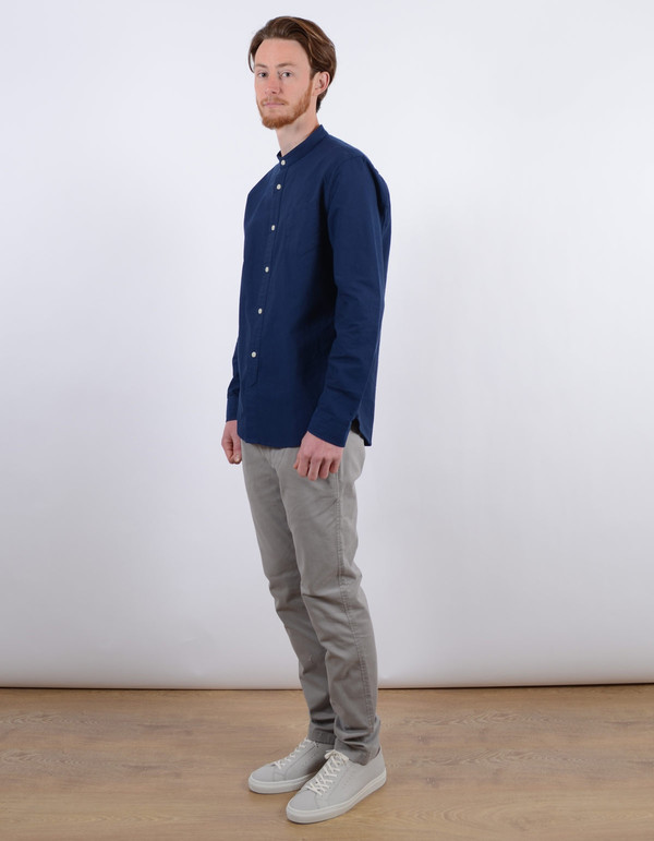 Men's No Nationality Samuel Banded Oxford Shirt Blue Men's No Nationality Samuel Banded Oxford Shirt Blue