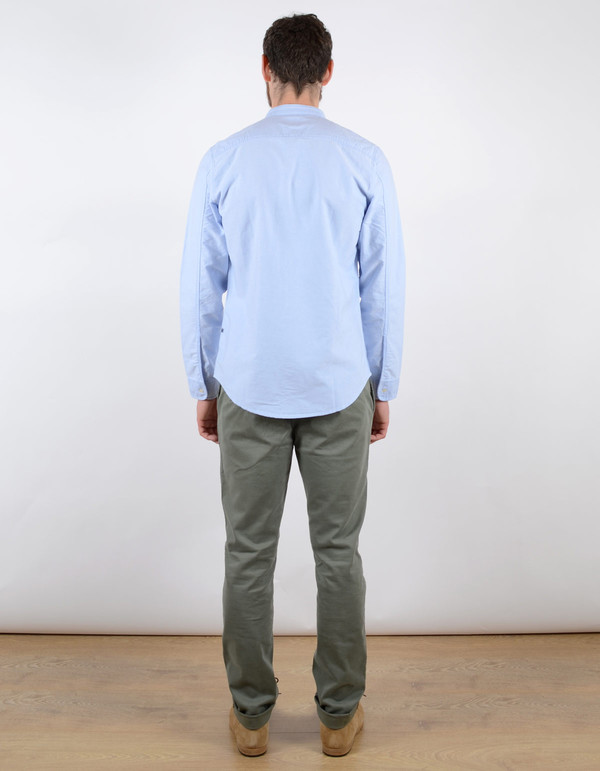 Men's No Nationality Samuel Banded Oxford Shirt Light Blue Men's No Nationality Samuel Banded Oxford Shirt Light Blue