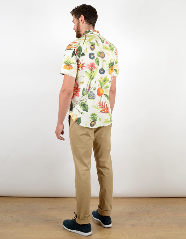 Men's Penfield Colima Botanical Shirt White Men's Penfield Colima Botanical Shirt White