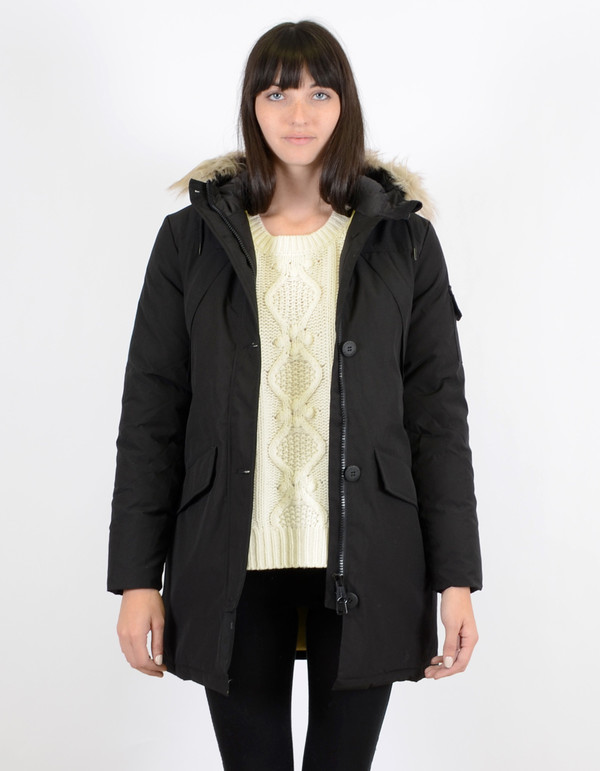 Penfield Women’s Hoosac Fake Fur Down Parka Black Penfield Women’s Hoosac Fake Fur Down Parka Black