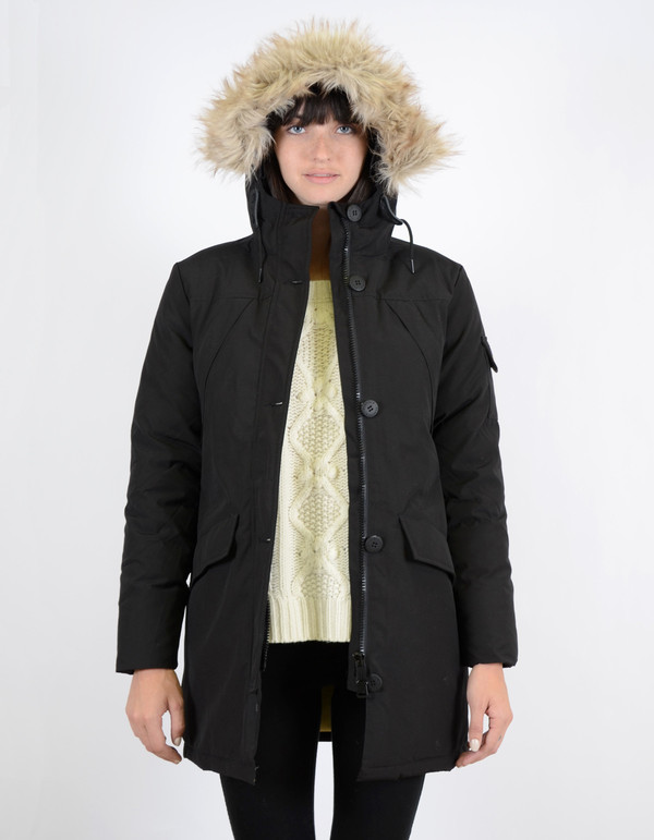 Penfield Women’s Hoosac Fake Fur Down Parka Black Penfield Women’s Hoosac Fake Fur Down Parka Black