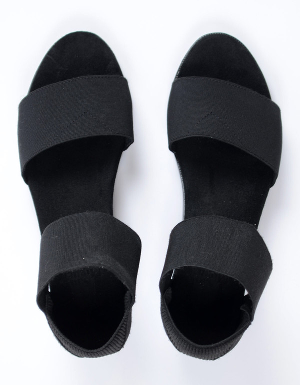 San Miguel Dual Strap Sandal Black San Miguel Dual Strap Sandal Black
