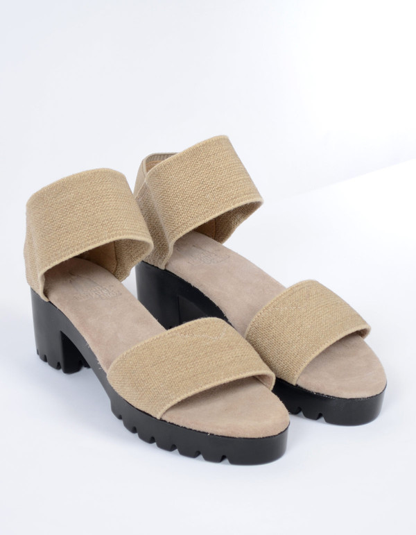 San Miguel Dual Strap Sandal Linen San Miguel Dual Strap Sandal Linen