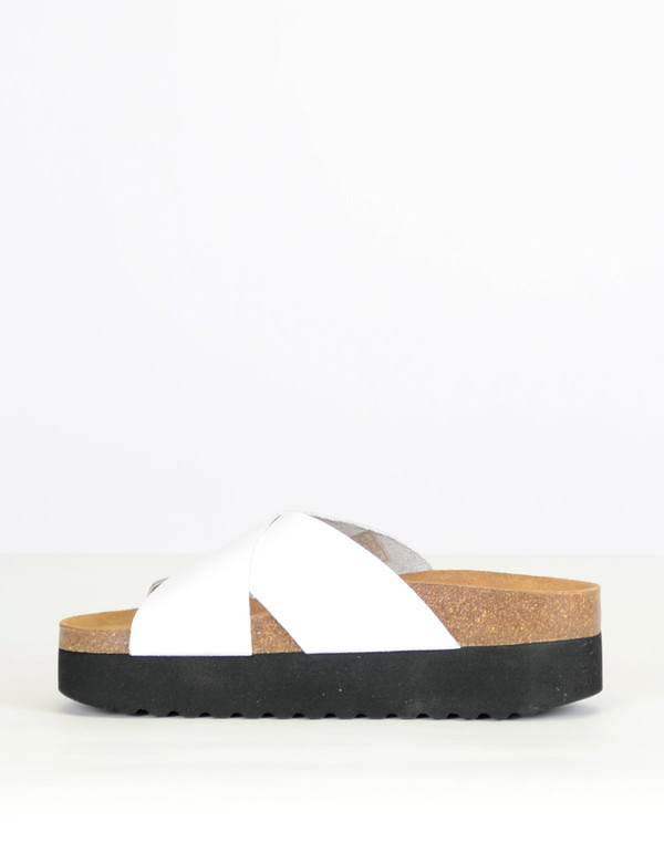 Shoe The Bear Aiko II Slide White Shoe The Bear Aiko II Slide White
