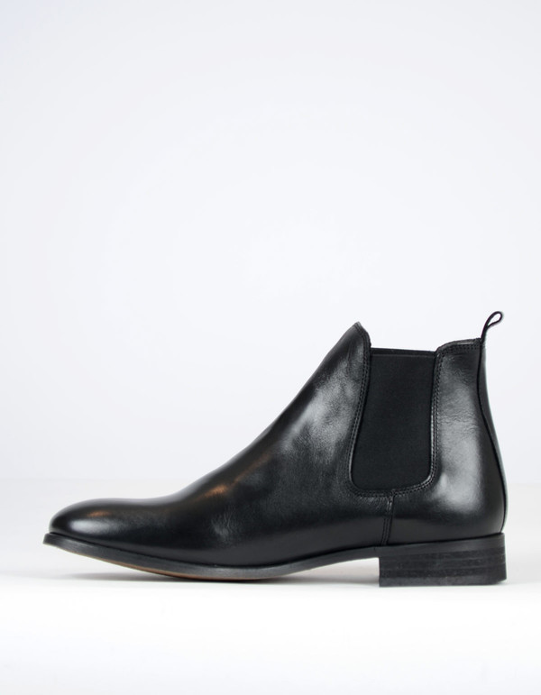 Men's Shoe The Bear Chelsea Boot Black Leather Men's Shoe The Bear Chelsea Boot Black Leather