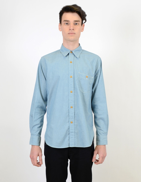 Shuttle notes Shuttlenotes Memphis Utility Shirt Indigo Shuttle notes Shuttlenotes Memphis Utility Shirt Indigo