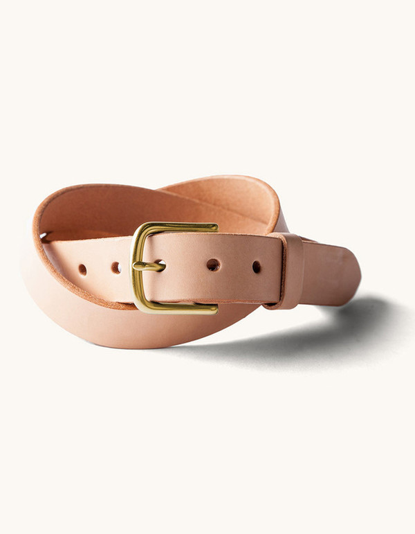 Men's Tanner Goods Classic Belt Natural Brass Men's Tanner Goods Classic Belt Natural Brass