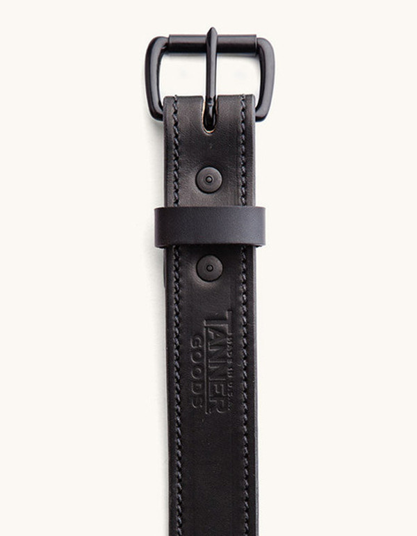 Men's Tanner Goods Heritage Belt Black Black Men's Tanner Goods Heritage Belt Black Black