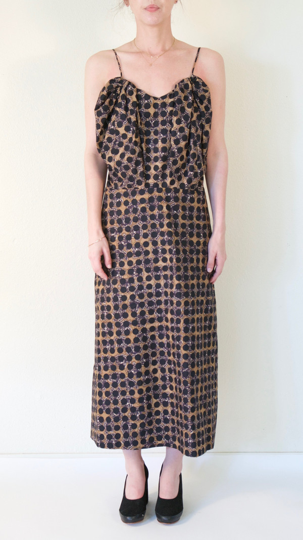 A Détacher Dora Dress in Black Floral Dot Print A Détacher Dora Dress in Black Floral Dot Print