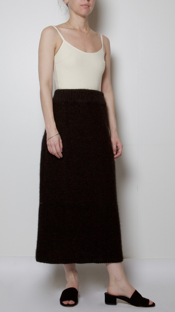 Baserange Sylvie Knit Skirt in Black Baserange Sylvie Knit Skirt in Black