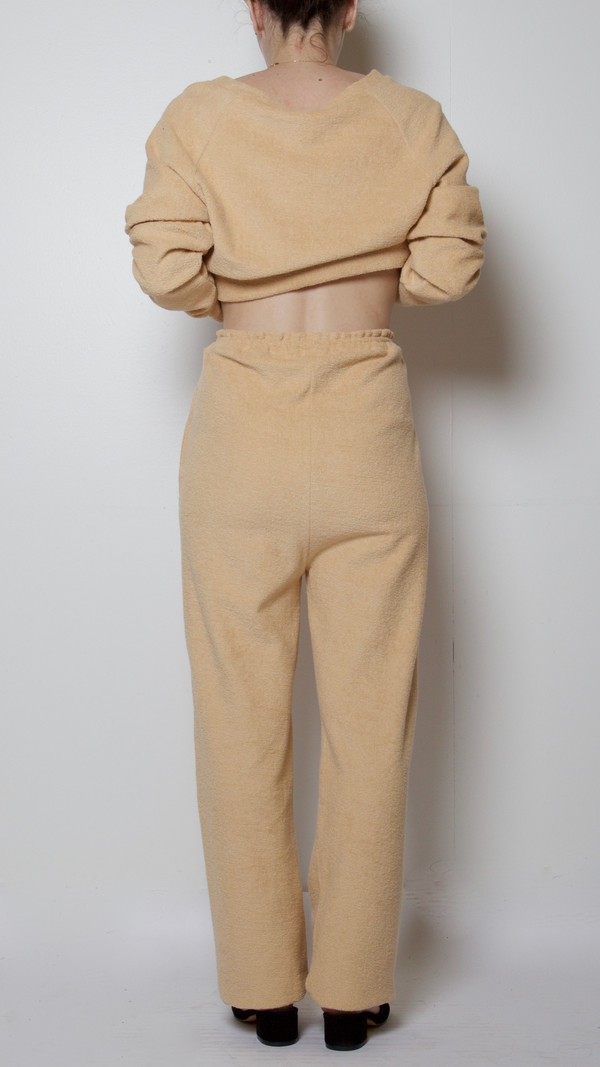 Baserange Terry Sweat Pants in Ecru Melange Baserange Terry Sweat Pants in Ecru Melange