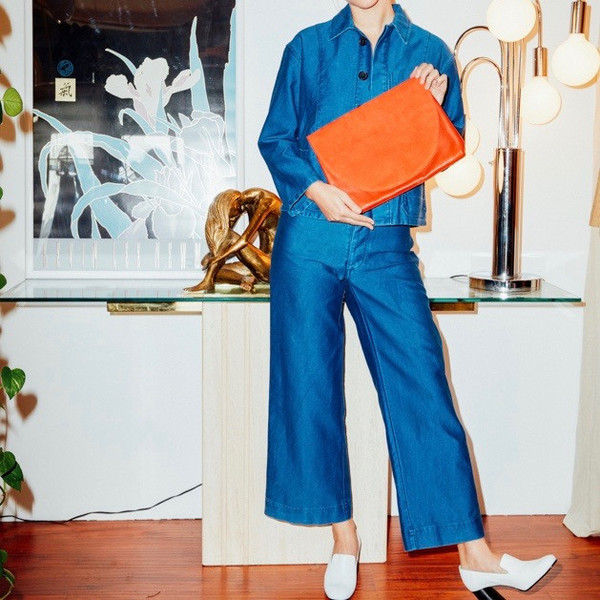 Caron Callahan Stewart Pant in Indigo Twill Caron Callahan Stewart Pant in Indigo Twill