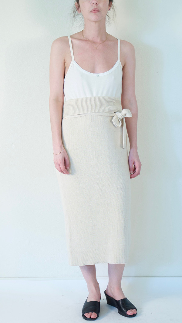 Lauren Manoogian Rib Skirt in Crudo Lauren Manoogian Rib Skirt in Crudo