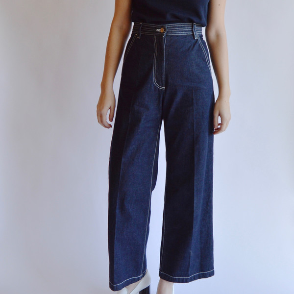 Rachel Comey Bishop Pant in Dark Indigo Denim Rachel Comey Bishop Pant in Dark Indigo Denim