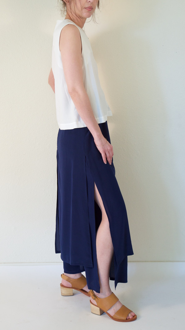 Rachel Comey Jerome Pant in Navy Crepe de Chine Rachel Comey Jerome Pant in Navy Crepe de Chine