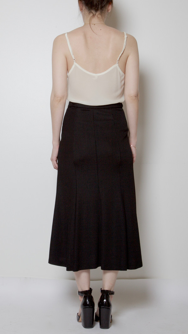 Rachel Comey Ribbed Croft Skirt in Black Rachel Comey Ribbed Croft Skirt in Black