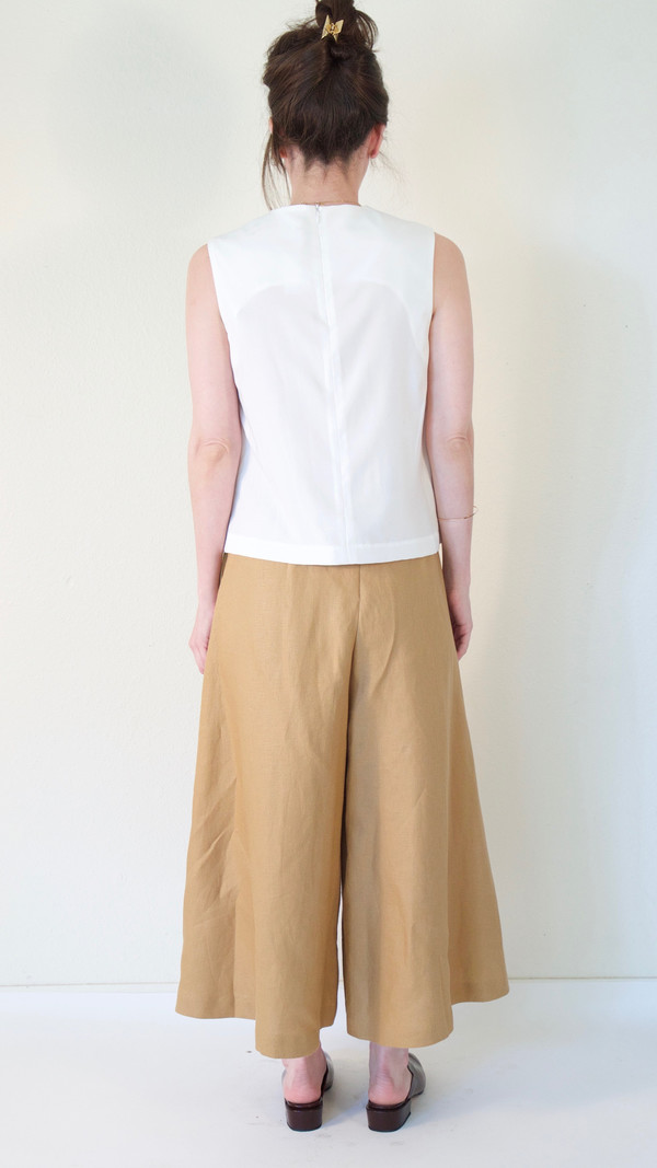 Wolcott : Takemoto Knavish Culotte in Tan Wolcott : Takemoto Knavish Culotte in Tan