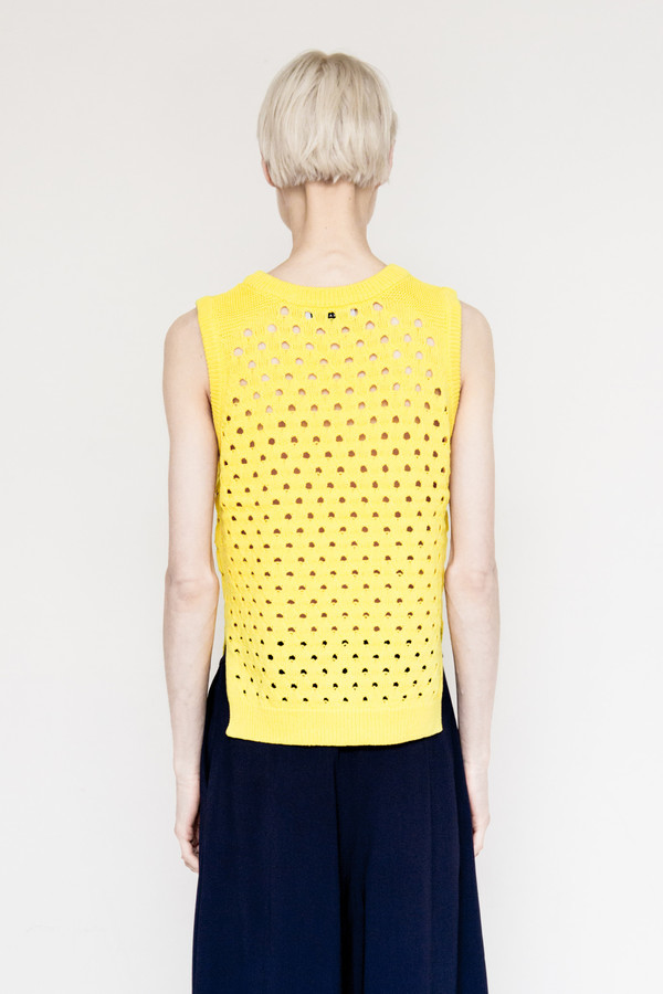 Sayaka Davis Cotton Eyelet Knit Tank Sayaka Davis Cotton Eyelet Knit Tank