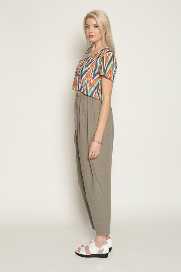 Mary Meyer Woven Crop Tee in Multi Mary Meyer Woven Crop Tee in Multi