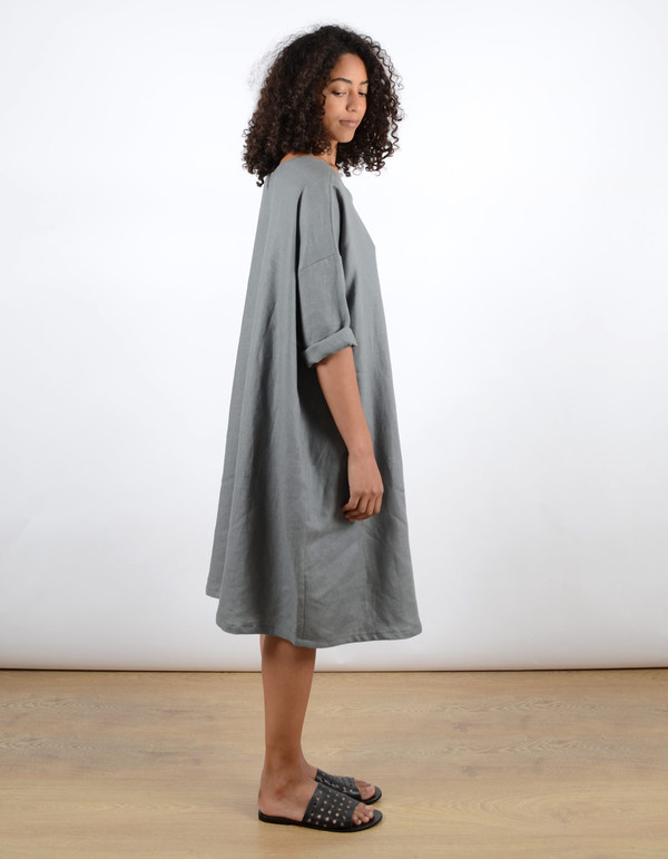 Sunja Link Pullover Dress Smoke Sunja Link Pullover Dress Smoke