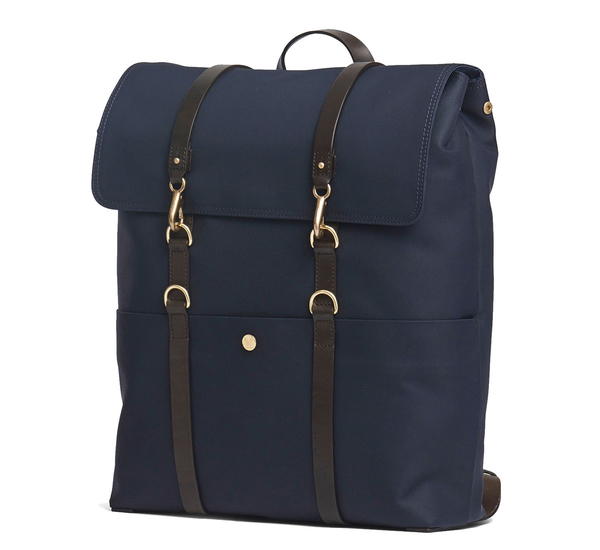 Navy and Dark Brown MS Backpack by Mismo Navy and Dark Brown MS Backpack by Mismo
