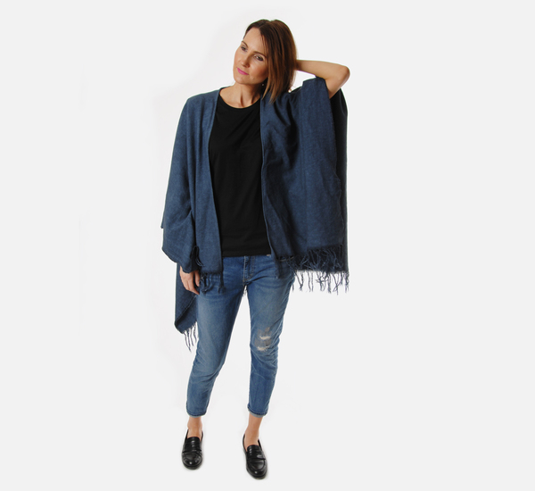Crippen Indigo Cannes Poncho Crippen Indigo Cannes Poncho
