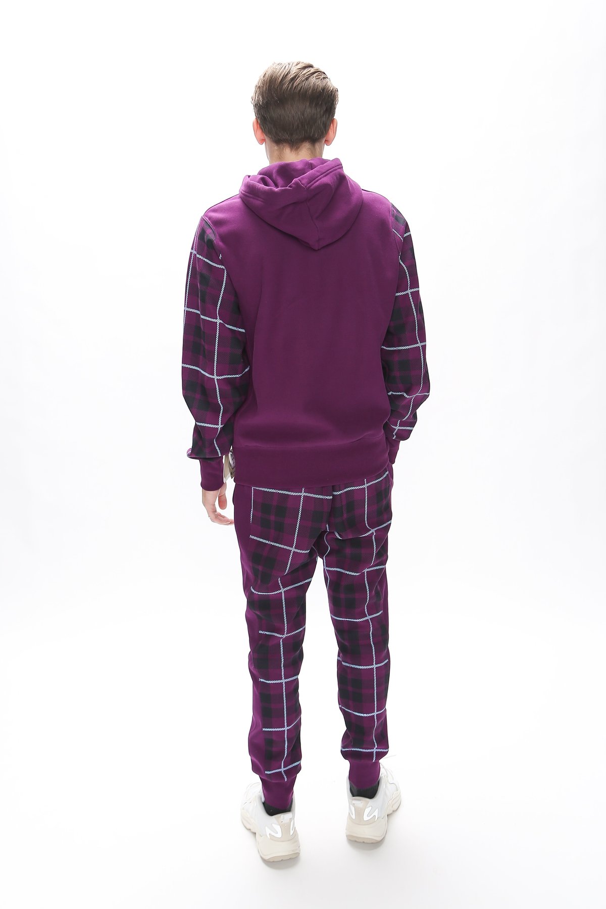 Champion Reverse Weave Plaid Hoodie 
