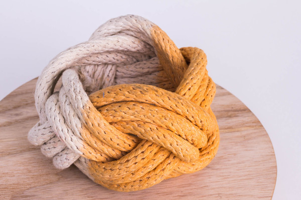 Tanya Aguiñiga - Knotted Rope Bracelet - Orange Tanya Aguiñiga - Knotted Rope Bracelet - Orange