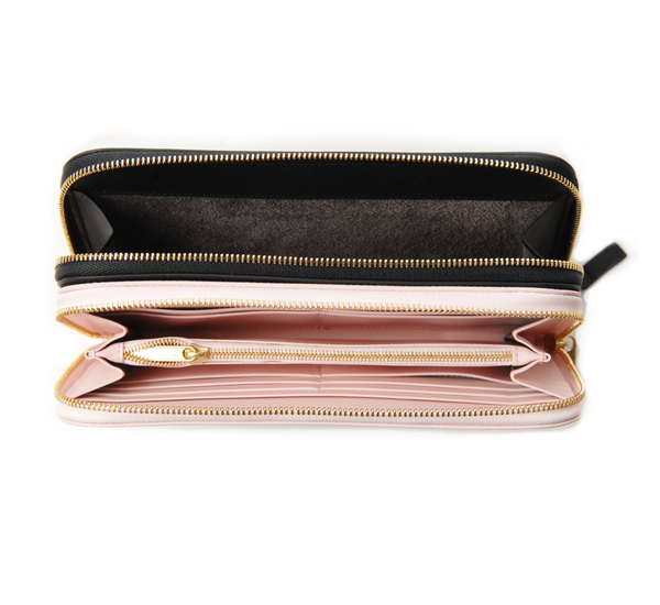 PB 0110 CM4 Rose and Black Wallet PB 0110 CM4 Rose and Black Wallet
