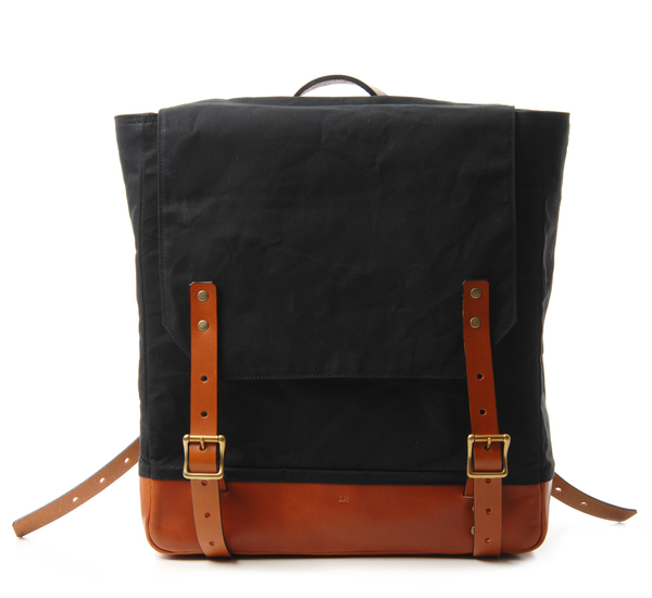 Southern Field Industries Black and Tan San Francisco Rucksack Southern Field Industries Black and Tan San Francisco Rucksack
