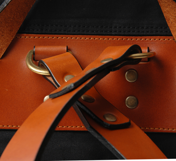 Southern Field Industries Black and Tan San Francisco Rucksack Southern Field Industries Black and Tan San Francisco Rucksack