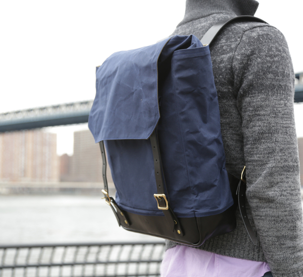 Southern Field Industries Black and Tan San Francisco Rucksack Southern Field Industries Black and Tan San Francisco Rucksack