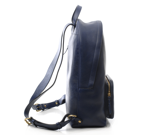 Lotuff Leather Indigo Zipper Backpack Lotuff Leather Indigo Zipper Backpack