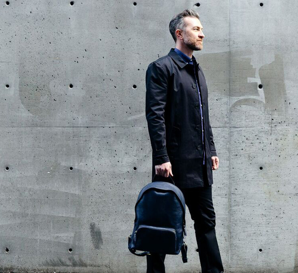 Lotuff Leather Indigo Zipper Backpack Lotuff Leather Indigo Zipper Backpack