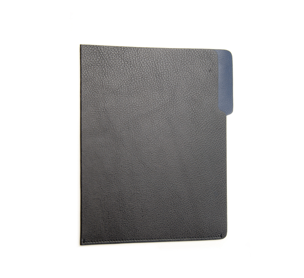Hayden Leather Grey and Navy Leather File Folder Hayden Leather Grey and Navy Leather File Folder