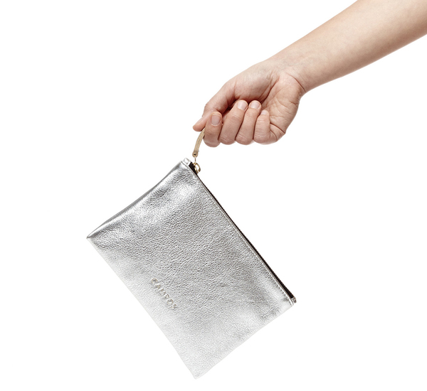Campos Small Clutch In Silver Campos Small Clutch In Silver