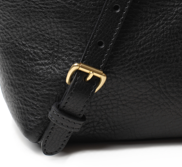 Black Leather Sling Backpack by Lotuff Leather Black Leather Sling Backpack by Lotuff Leather