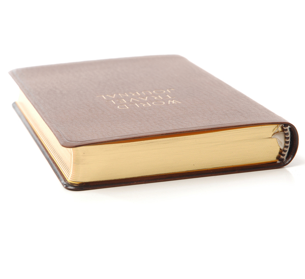 Hayden Leather Brown World Travel Journal Hayden Leather Brown World Travel Journal