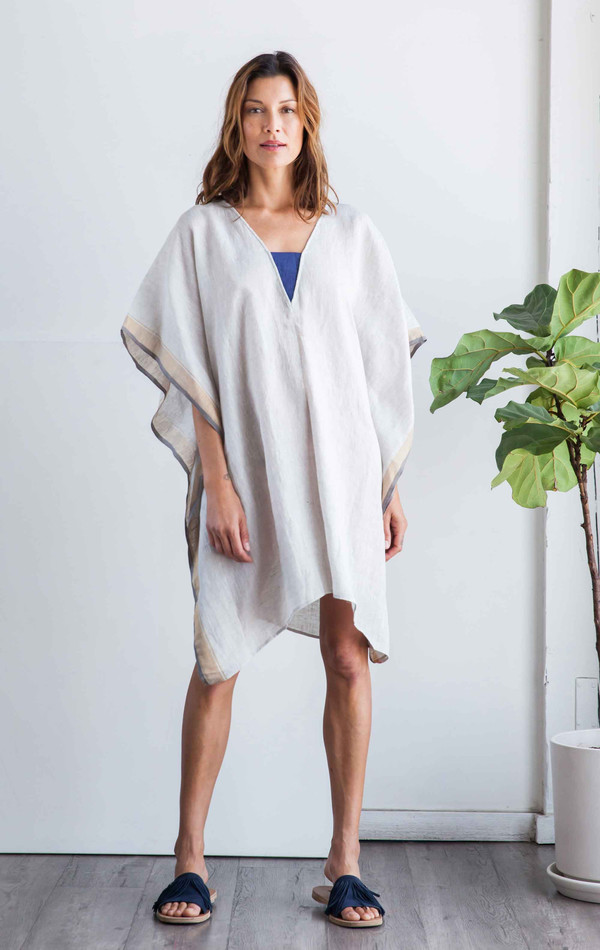 Two Linen vbandeau caftan Two Linen vbandeau caftan
