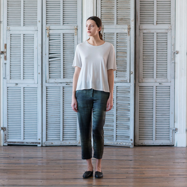 Raquel Allegra Boxy Tee Dirty White Raquel Allegra Boxy Tee Dirty White