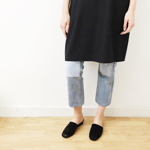 Laurs Kemp Black Raw Silk Mockneck Dress Laurs Kemp Black Raw Silk Mockneck Dress