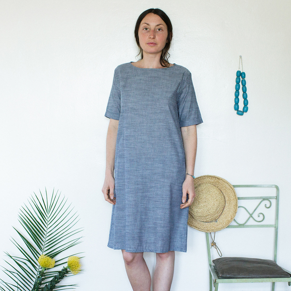 Me & Arrow Tall Dress - Dot Chambray Me & Arrow Tall Dress - Dot Chambray