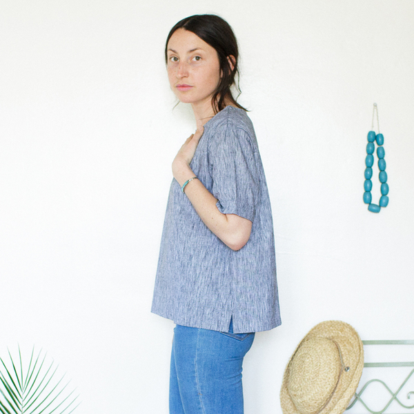 Me & Arrow Square Top - Black Bark Stripe Me & Arrow Square Top - Black Bark Stripe