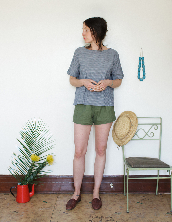 Me & Arrow Square Top Dot Chambray Me & Arrow Square Top Dot Chambray