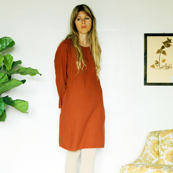 Unknown LS Basic Dress<br>Rustic Red Unknown LS Basic Dress<br>Rustic Red
