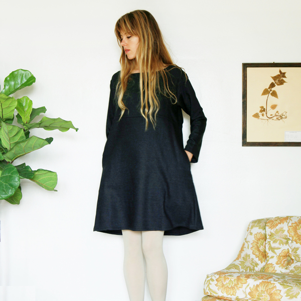 Unknown LS Basic Dress<br>Stardust Speckle Unknown LS Basic Dress<br>Stardust Speckle