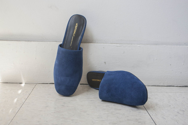 Intentionally Blank TOUCH in BLUE SUEDE Intentionally Blank TOUCH in BLUE SUEDE