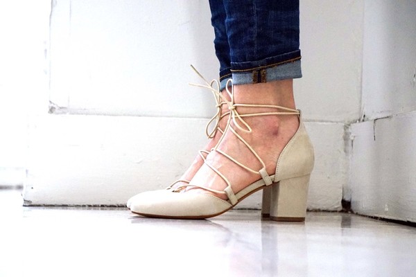Intentionally Blank HATTER in nude suede Intentionally Blank HATTER in nude suede