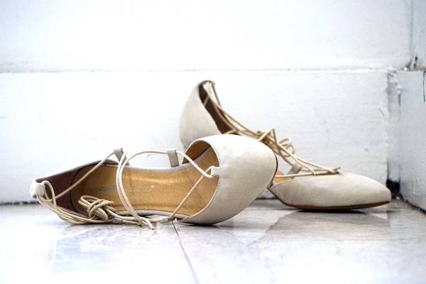 Intentionally Blank HATTER in nude suede Intentionally Blank HATTER in nude suede