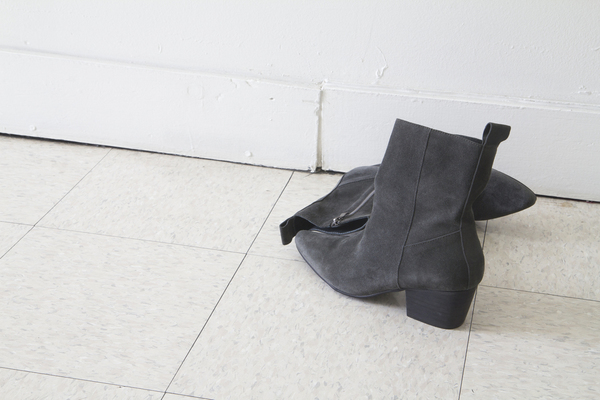 Intentionally Blank MIDNIGHT boot in GREY suede Intentionally Blank MIDNIGHT boot in GREY suede